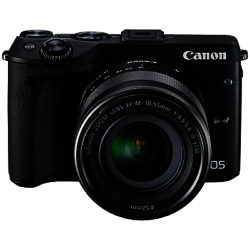 Canon EOS M3 Camera with EF-M 18-55mm IS STEM Lens, HD 1080p, 24.2MP, Wi-Fi, NFC, 3